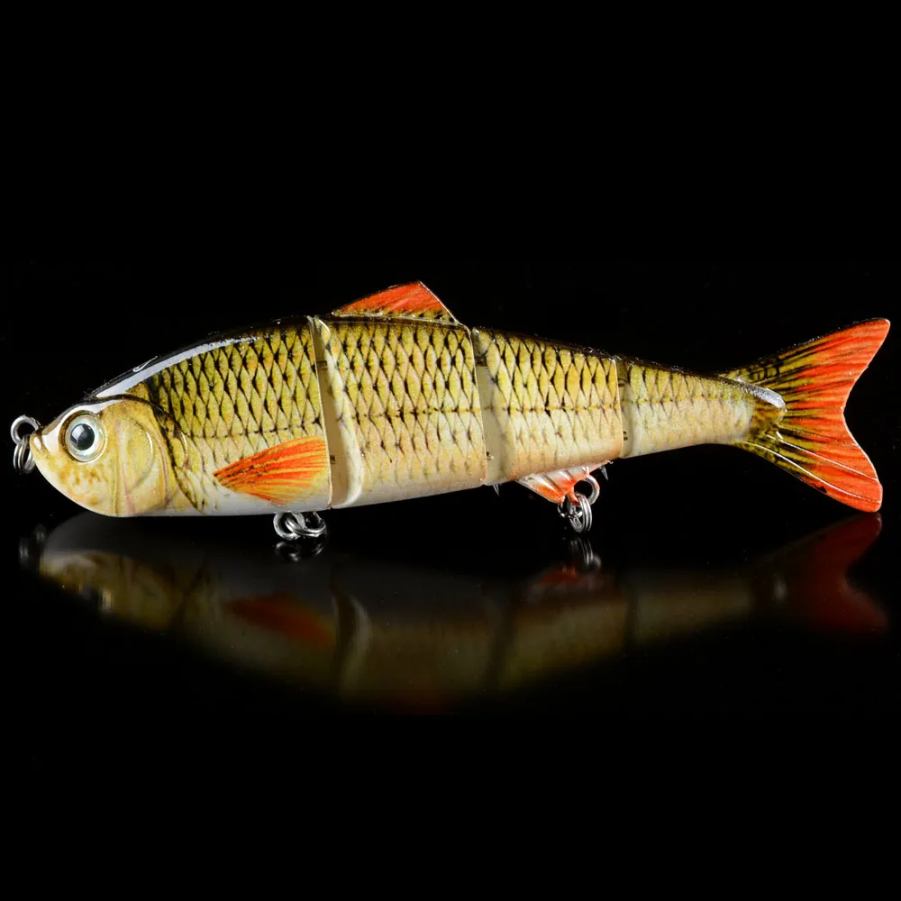 Объемные глаза многосоставная искусственная рыболовная приманка для окуня 4