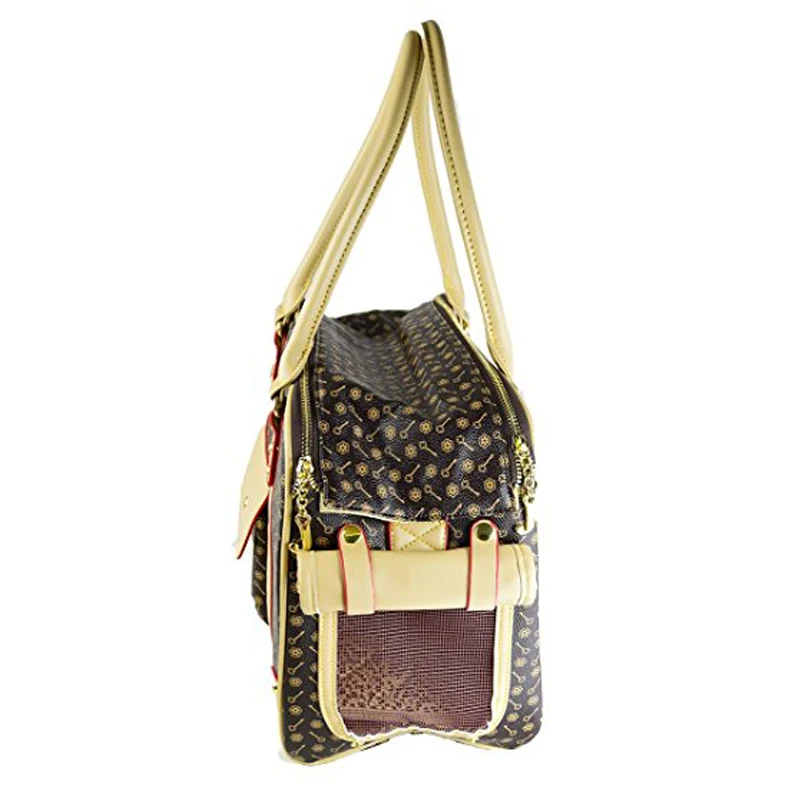 Сумка переноска для кошек и собак из ПУ кожи переносная сумка