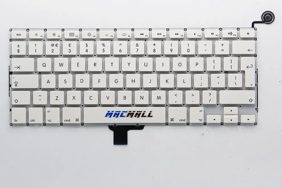 A1342 клавиатура британский английский для Macbook Pro 13 дюймов Macbook Unibody белый A1342 английская клавиатура 2009 2010 MC207 MC516