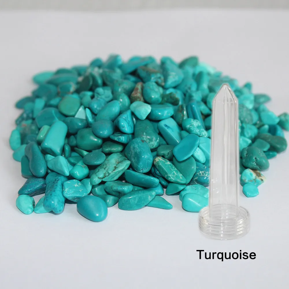 Turquoise Все виды натурального кристаллического камня гравия кварца полудрагоценные камни чашка для воды и бутылка украшения Шестиугольная точка заменить - Цвет: Turquoise