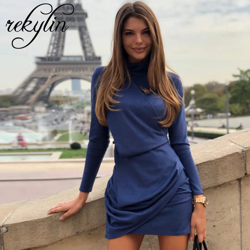 2019 осенние женские сексуальные однотонные элегантные темпераментные