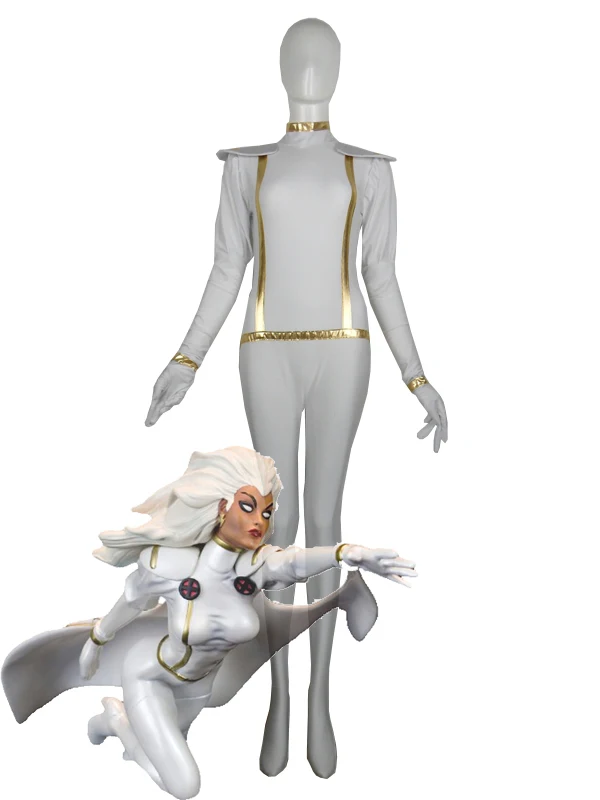 Новое поступление Белый X-Для мужчин Storm Costume Для женщин X-Для мужчин Косплэй костюм супергерой Хэллоуин Косплэй костюм