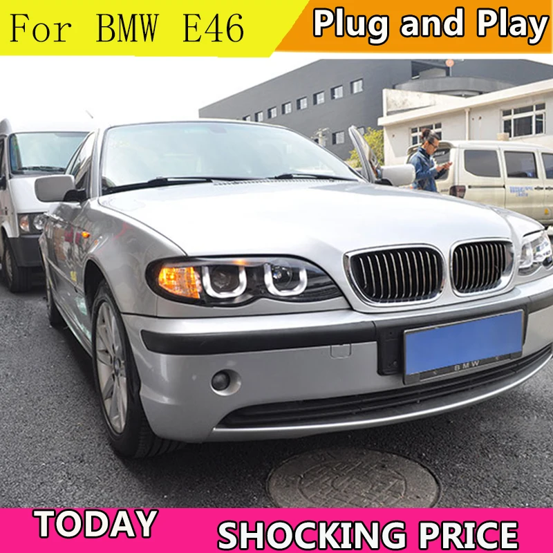 Doxa автомобильный Стайлинг для BMW E46 фары 1998-2004 светодиодный ные DRL Биксеноновые