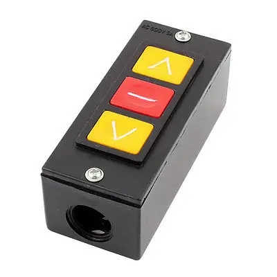 Вращающаяся дверь вверх вниз стоп 3 кнопки черный пластиковый корпус кнопка