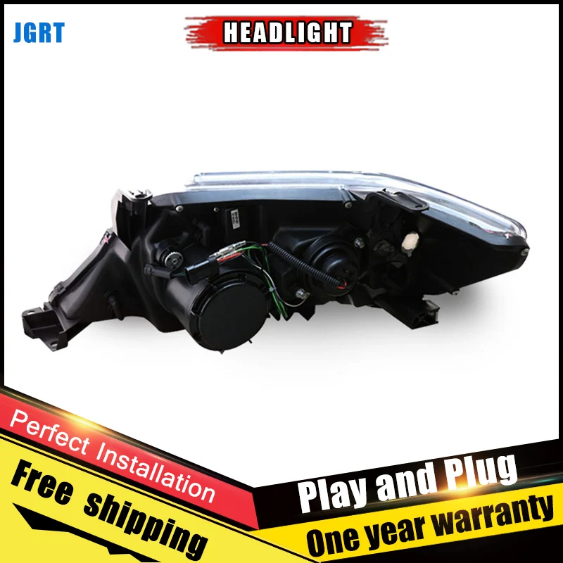 

2PCS Car Style LED headlights for Toyota Fortuner 2011-2015 for head lamp LED DRL Lens Double Beam H7 HID Xenon bi xenon lens