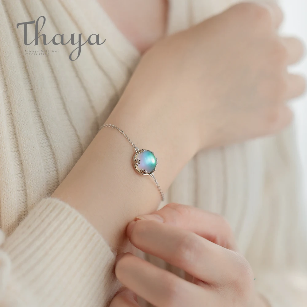 

Thaya Aurora Ladies' Bracelets s925 Silver Gradient Crystal Magical Bracelet Female Simple Elegant Dainty Friendship Jewelry