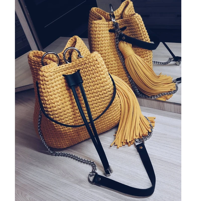 Многоцветный высококачественный тканевый материал ручной работы для плетеной