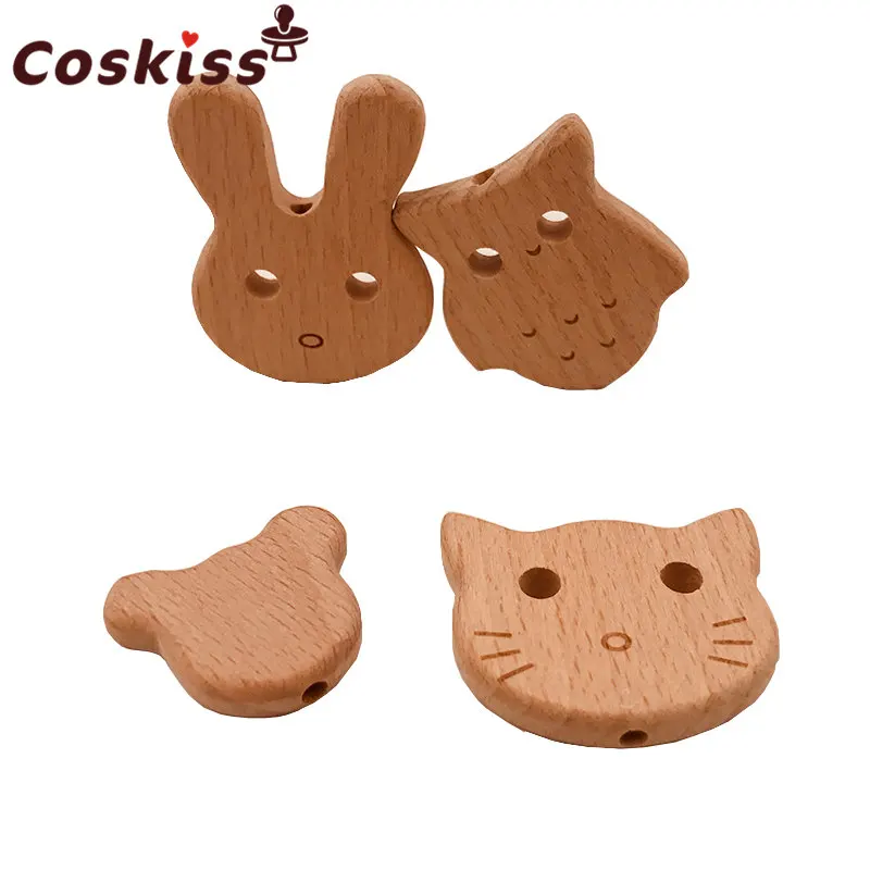 Бусины грызунки из Букового дерева 50 шт.|Детские прорезыватели| |