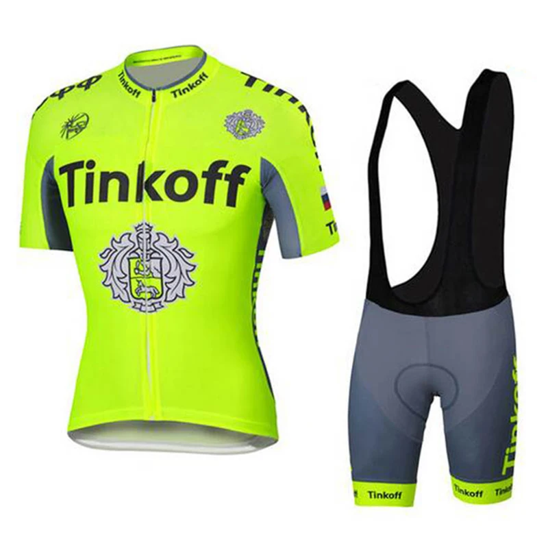 Transpirable 9D de tinkoff ciclismo ropa manga corta hombres equipo 2020 | Спорт и развлечения