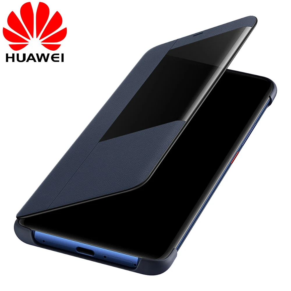 Чехол-книжка для huawei mate 20 X, Официальный чехол из искусственной кожи, чехол для телефона huawei mate 20 Pro, чехол для телефона, чехол Smart touch view window funda