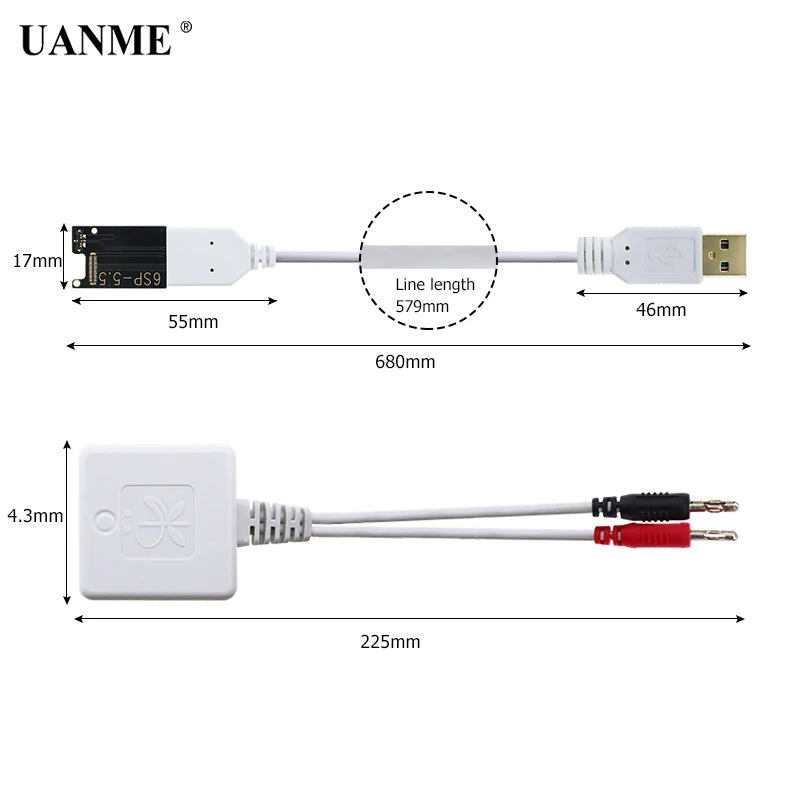 Зарядный кабель UANME для iPhone 6 6plus 6s plus 4G 5 5C восстановления активных аккумуляторов и
