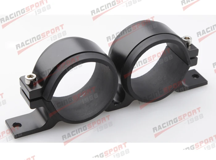 

52mm ID Dual Double Billet Fuel Pump Filter Mounting Bracket Clamp Cradle black/silver/blue/red/golden/purple