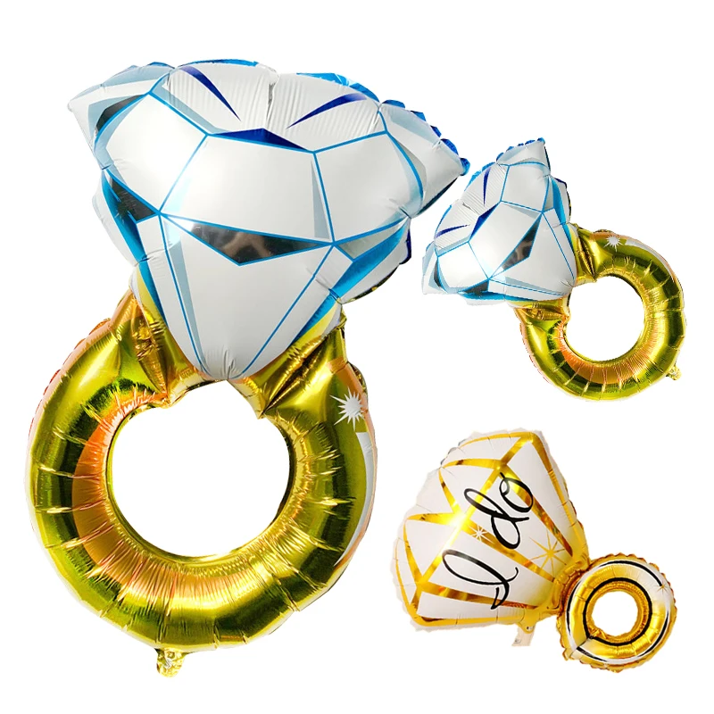 Большие Бриллиантовые гелиевые аксессуары украшения для дня рождения детский и
