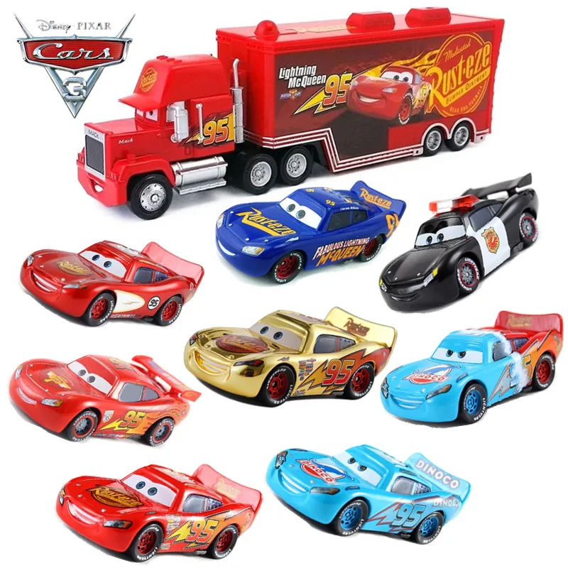 Disney Pixar машина 2 3 игрушка Молния Маккуин Джексон шторм дядюшка грузовик