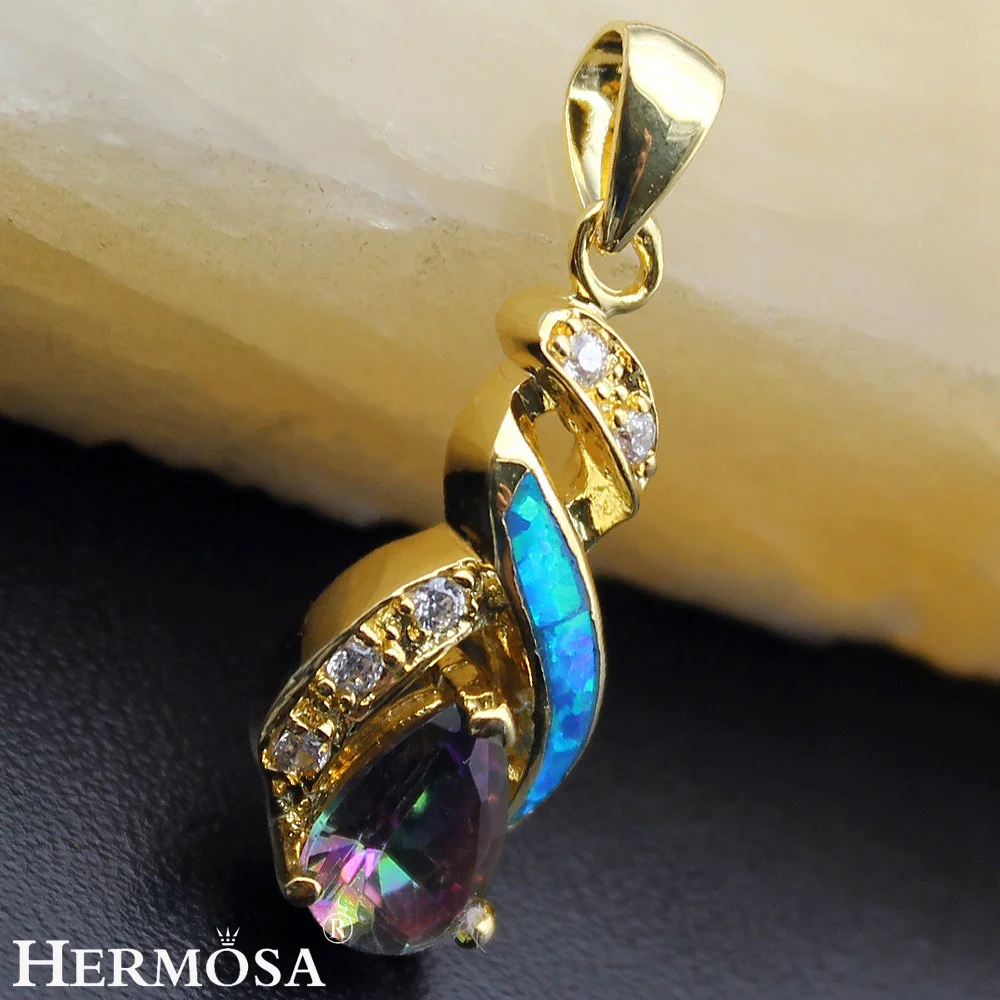 Hermosa эксклюзивные свадебные ювелирные изделия подвеска из желтого золота
