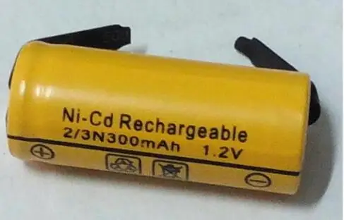 Никелево кадмиевая аккумуляторная батарея 3 шт./лот ni cd 2/3N 300 мАч 1 2 В бесплатная