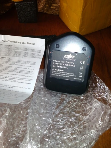 NI-MH 3000mAh Ni-mh 12 в 3000 мАч 3.0Ah аккумулятор для электроинструмента Hitachi EB1214S EB1220BL 12 В EB1212S, DS 12DVF3, EB1220HL, EB1220RS, EB1222HL - Цвет: NI-MH 3000mAh