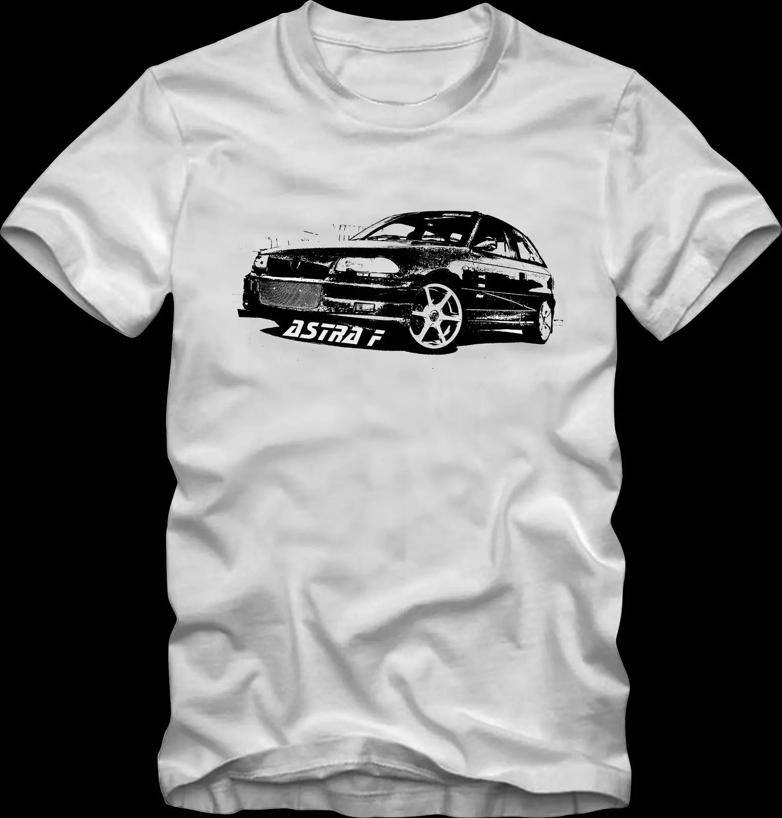 2019 горячая Распродажа футболка для автомобиля Astra F Textildirektdruck Fan Shirt Retro Style S/W