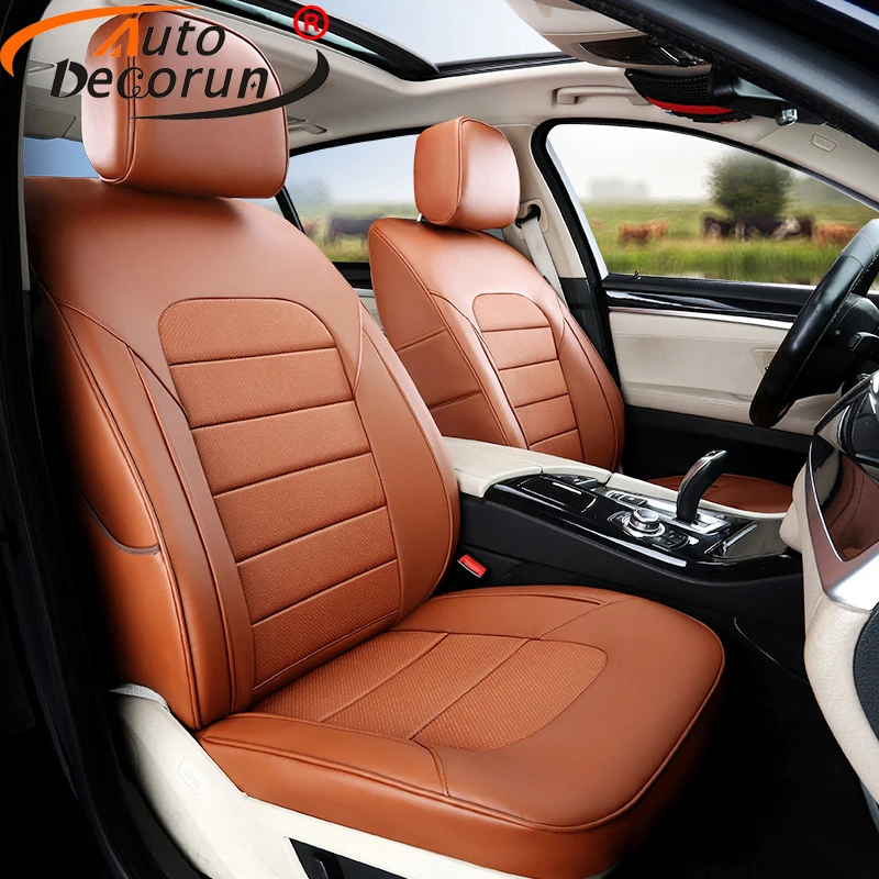 AutoDecorun 15 шт./компл. сиденье из натуральной кожи чехлы для Chevrolet Cruze 2009 2010 2011 2012- Сиденье коврики для стола или пола аксессуары