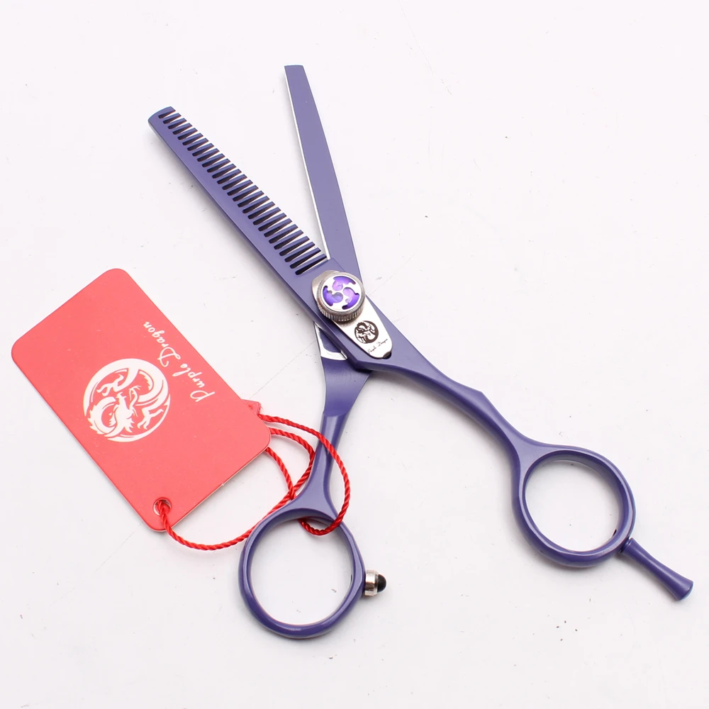 Профессиональные Парикмахерские ножницы Z1018 филировочные фиолетового дракона 5