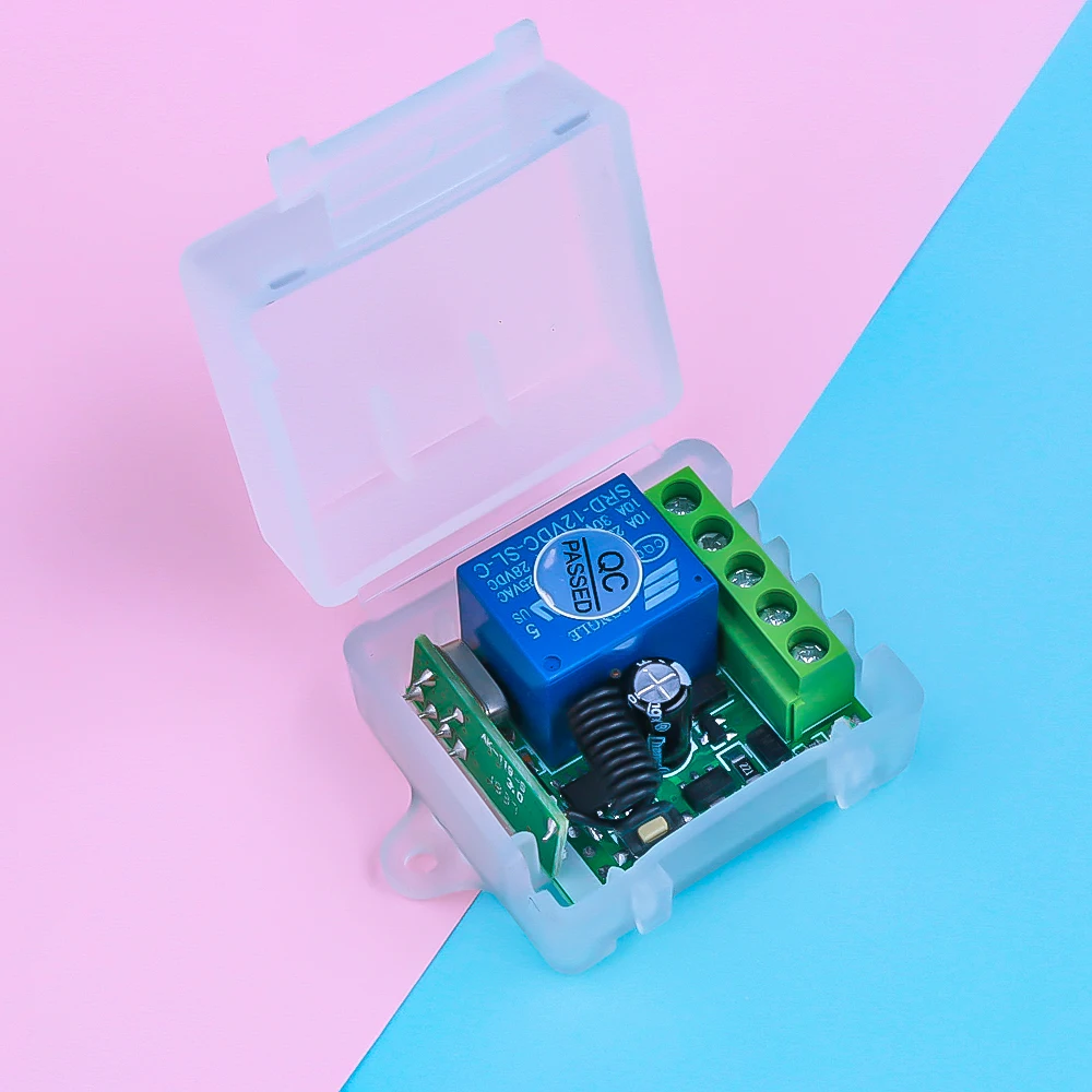 

Переменный ток 220 В 10 А 1 канал РЧ 433 МГц беспроводной пульт дистанционного управления переключатель приемник подходит для 433,92 МГц 433 МГц coply ...