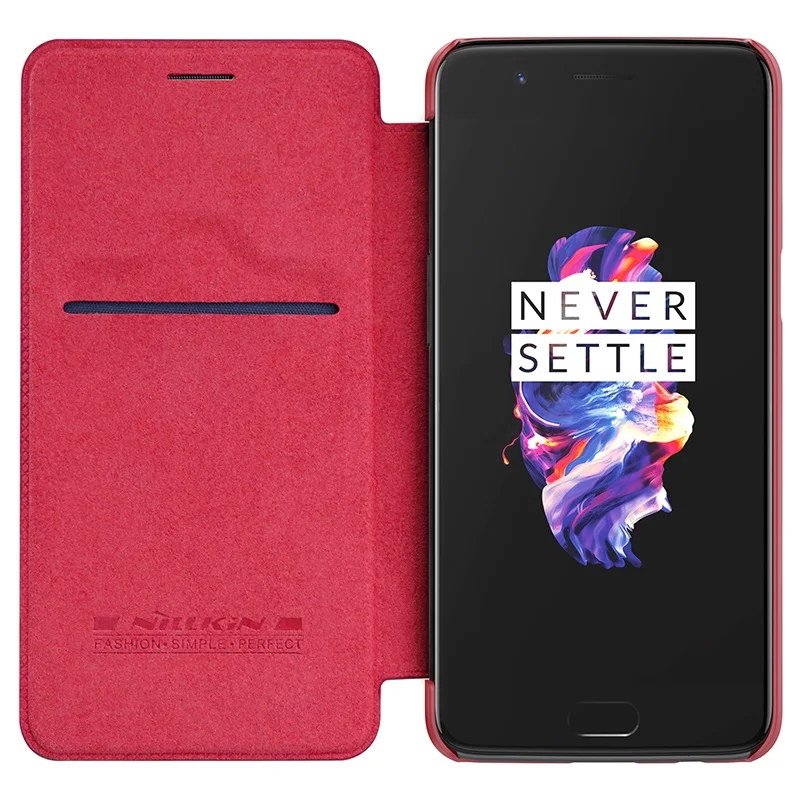 Чехол для Oneplus 6, чехол для Oneplus 6 T, чехол Nillkin QIN, кожаный чехол-Кошелек, Чехол для Oneplus 6t с карманом для карт, розничная упаковка
