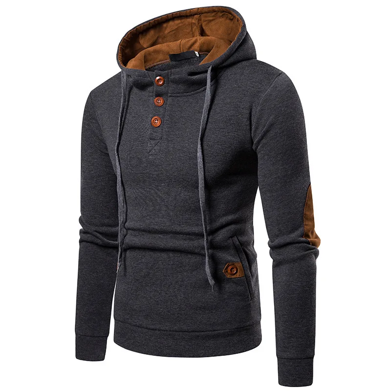 IEF. G.S мужские зимние плотные толстовки модный приталенный пуловер Sewatshirts дизайн с