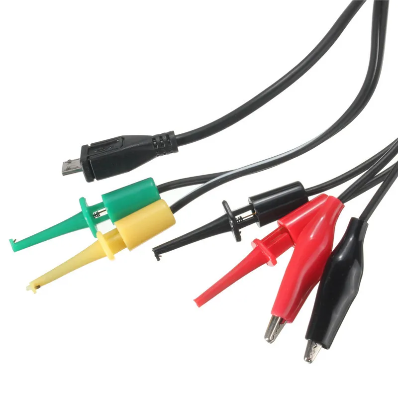 Лучший Универсальный цифровой мультиметр 60 см тестовые выводы с зажимами типа