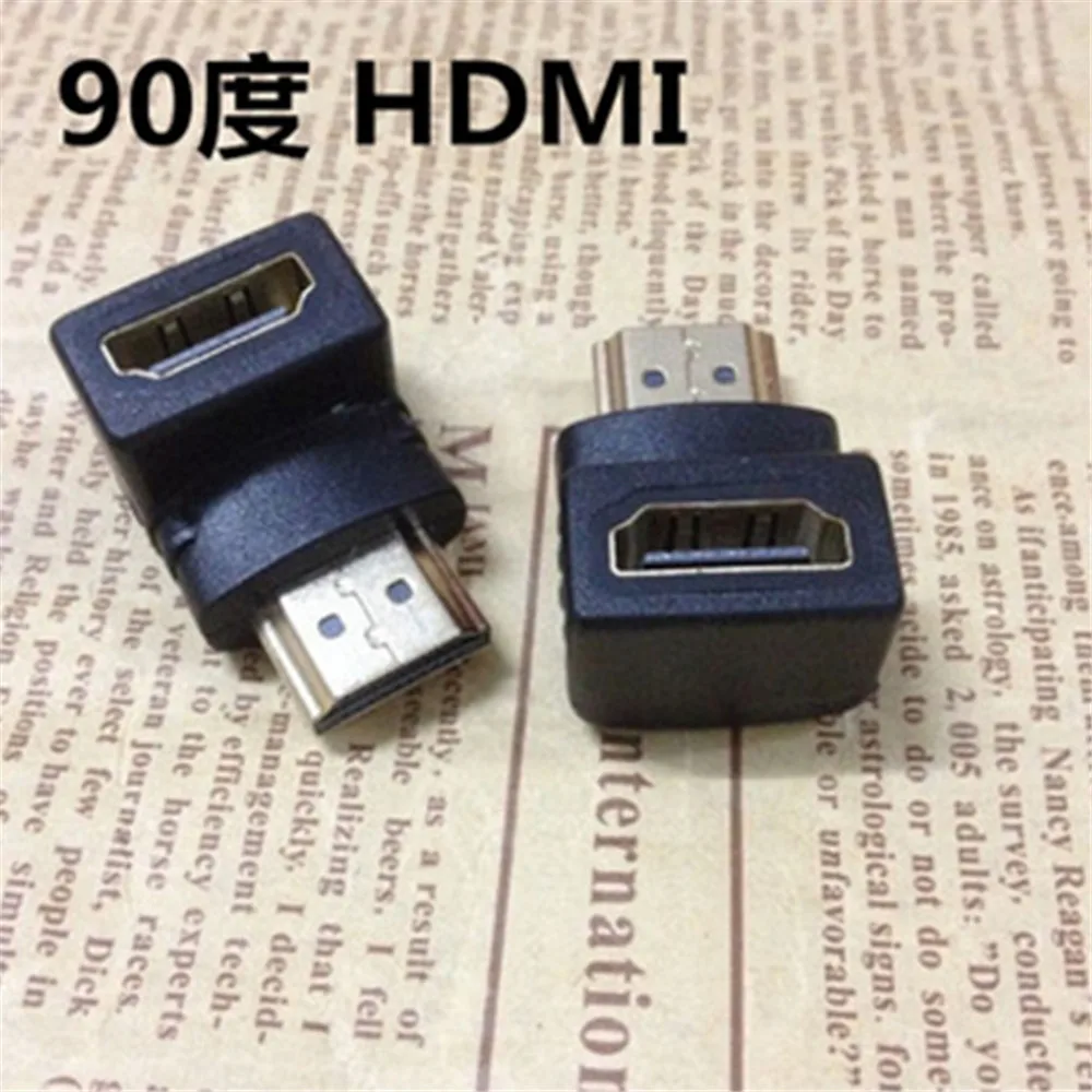 20 шт. HDMI 90 градусов правый угол локоть папа к женскому конверсионная головка