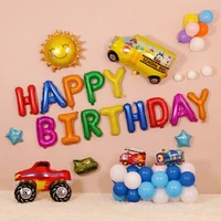 baby boy girl transportation birthday party airplane car train truck school bus first 1st second 2nd party plane balloon