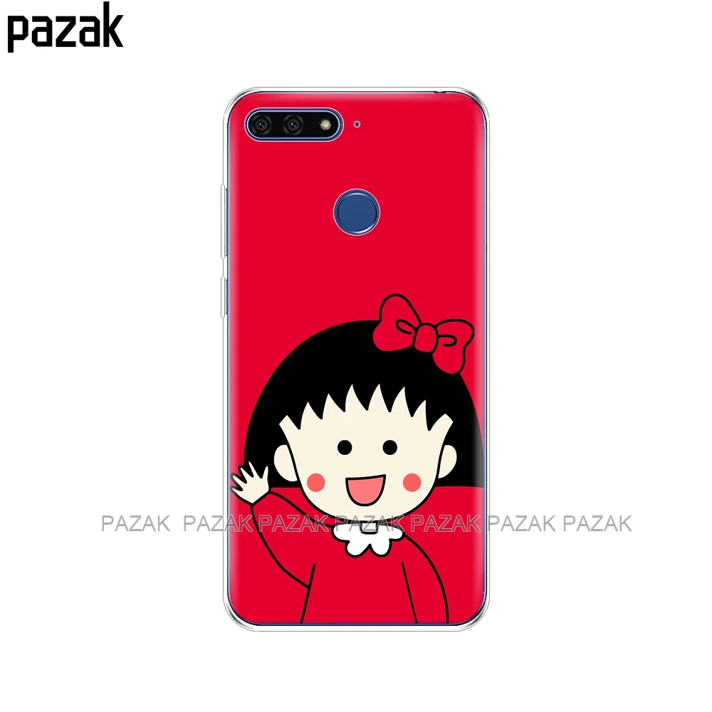 34503 Силиконовый чехол для телефона huawei Honor 7A pro, 5,7 дюймов, мягкая прозрачная задняя крышка из ТПУ, полная защита 360, для huawei Honor 7A pro - Цвет: 34503