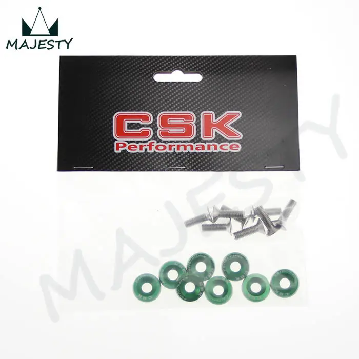 16 шт. M6 широкий Болт шестигранный винт бампер крыло шайба анодированный алюминий