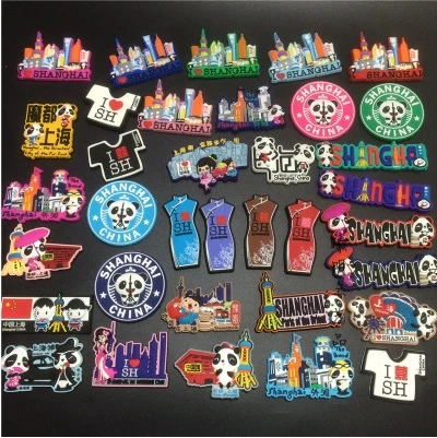 (5 шт./лот) Новый Шанхай панда мягкая поверхность холодильник магнит ландшафт | Дом