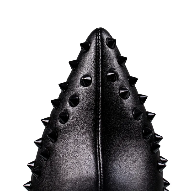 Ботильоны черного цвета пикантные зимние женские ботинки с острым носком на