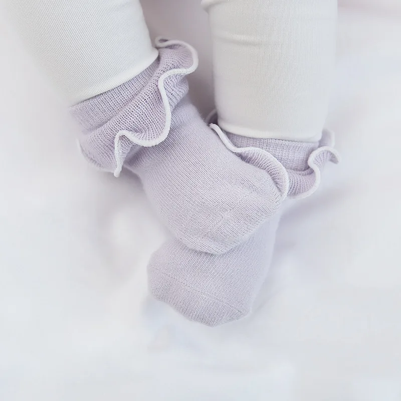 1 пара модных кружевных носков для мальчиков и девочек хлопковые носки ярких