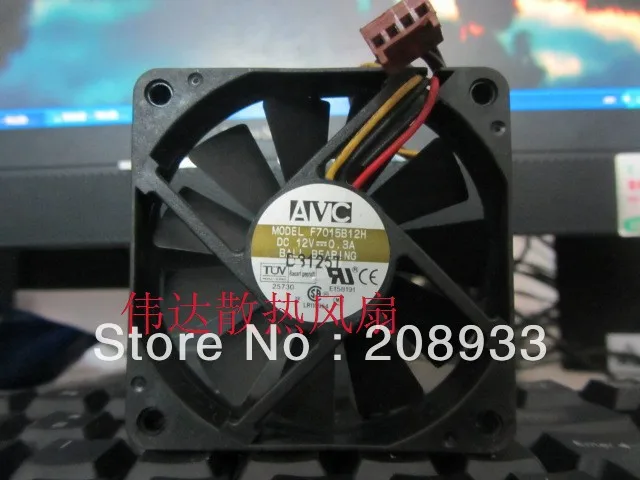 Для Оригинал AVC 7 см 7015 трехпроводной вентилятор F7015B12H 12 В 0.30A|fan 12v|12v fanavc fan |