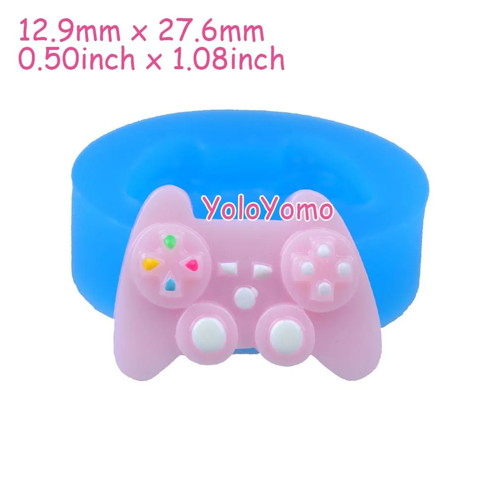F421YL 27,6 мм игровой контроллер Гибкая силиконовая форма-десерт, украшение торта, помадка, жевательная паста, скрапбукинг, полимерная глина