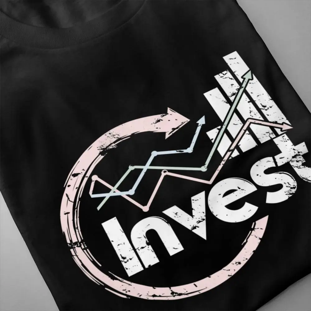 Male Invest Stock T Shirt Casual Man Streetwear Candlestick Forex market T-shirt | Мужская одежда