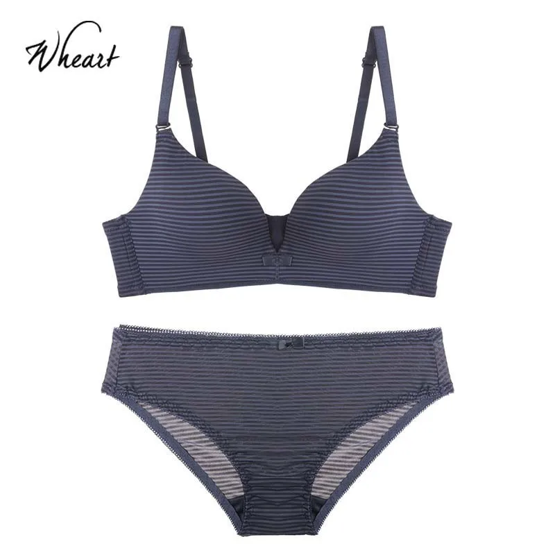 Коллекция 2018 года женские модные черные беспроводные комплекты бюстгальтеров с