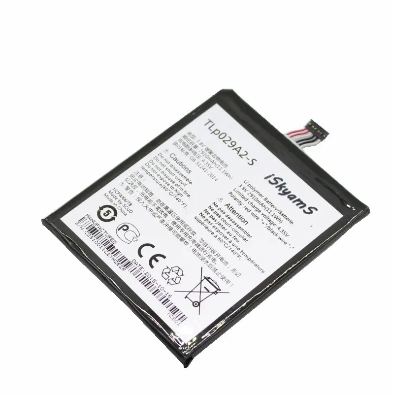 ISkyamS 10 шт./лот 2910 мА/ч TLp029A2 S TLP029A2 батарея для Alcatel One Touch Idol 3 I806 6045Y 6045K