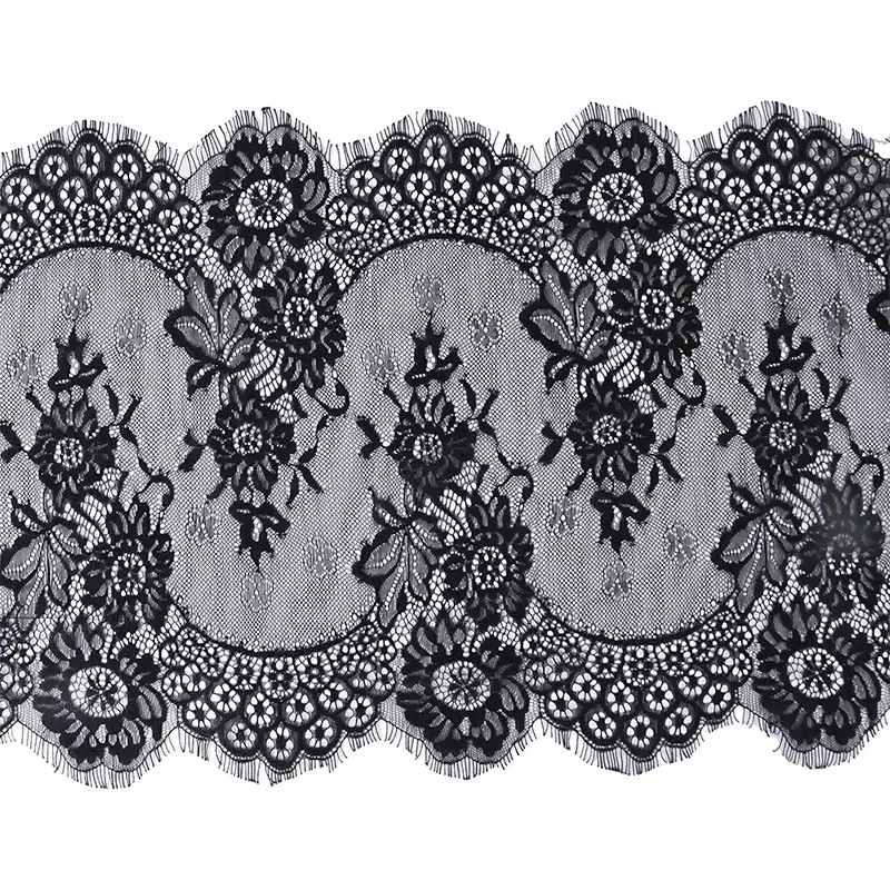 Misaya 3 ярдов/партия кружевная отделка для ресниц большой цветок 2 цвета ткань