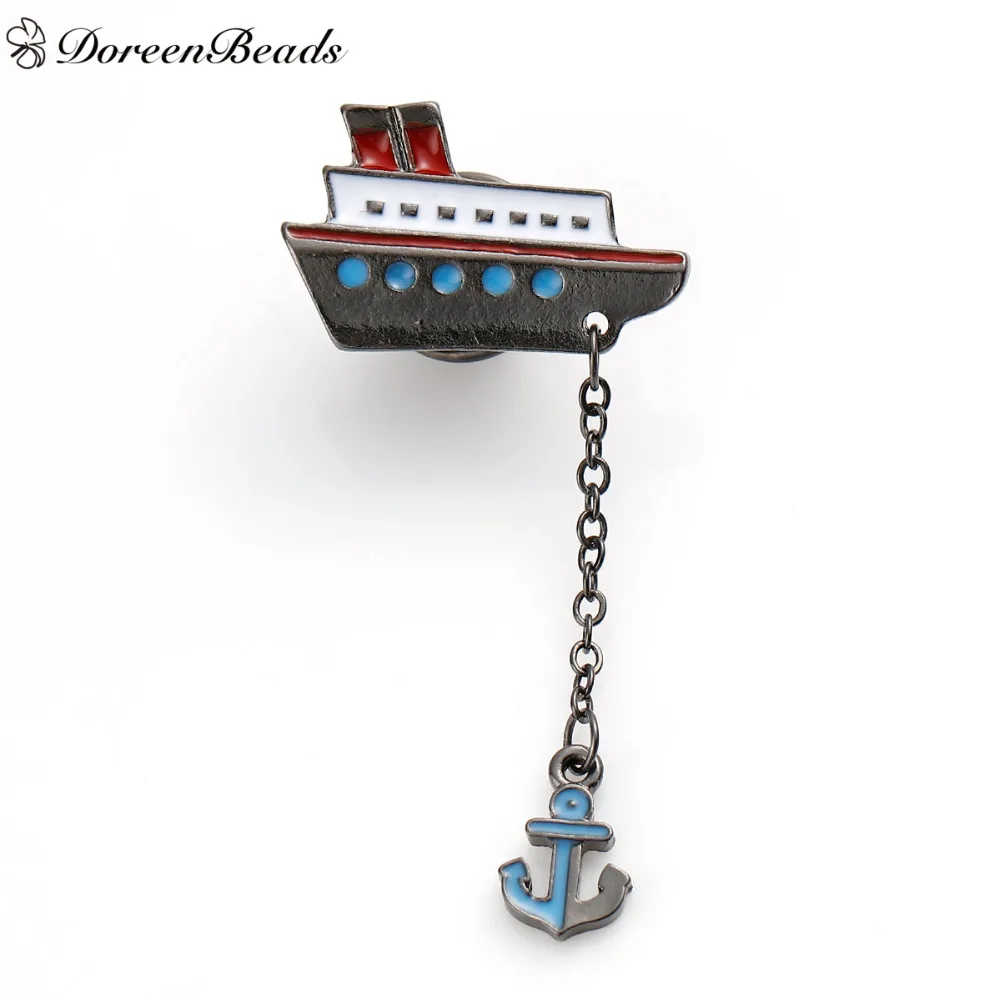 DoreenBeads 1 шт. Kawaii Мультяшные собаки металлические значки на рюкзак галстук Tac