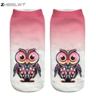 Новое поступление, модные женские носки ZHBSLWT с 3D принтом, повседневные женские носки с милым рисунком совы, горячая Распродажа, Прямая поставка-14