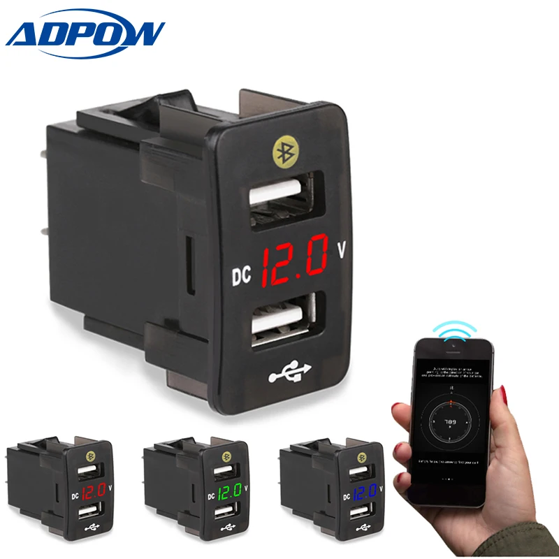 Автомобильное зарядное устройство с двумя USB портами 4 2 А|Кабели адаптеры и