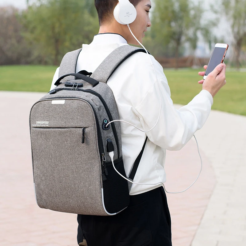Рюкзак для ноутбука с защитой от кражи и USB-портом | Багаж сумки