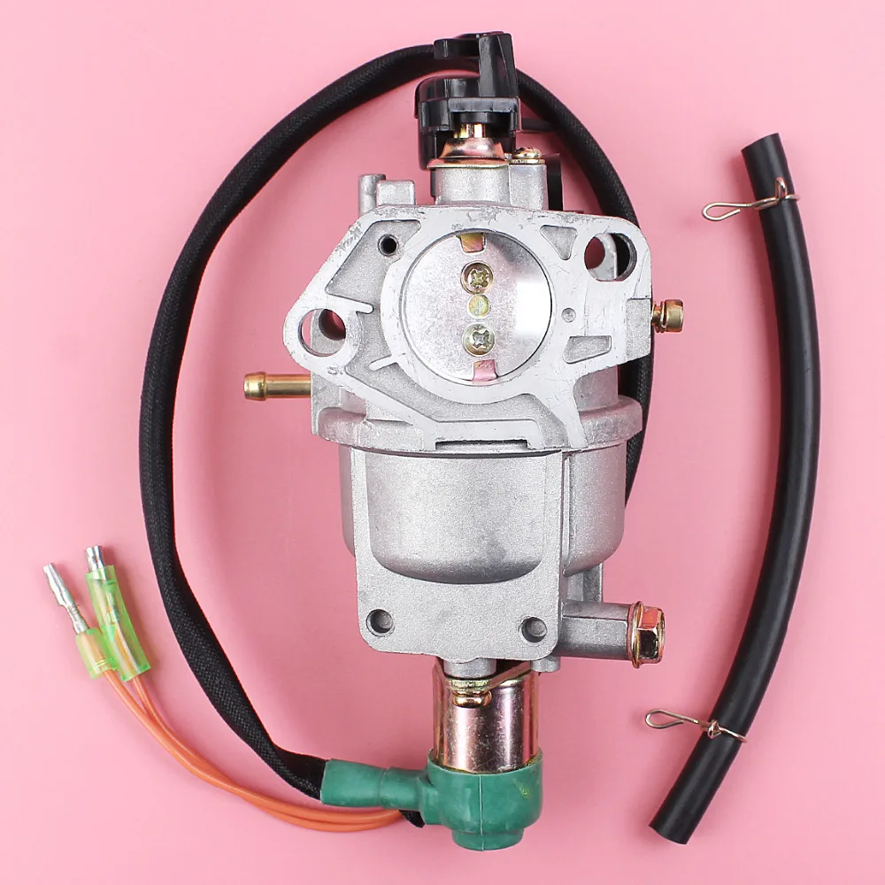 

Carburetor with Solenoid Fuel Hose For Honda GX390 13HP GX 390 Lawn Mower 4 Stroke Engine Motor Spare Part