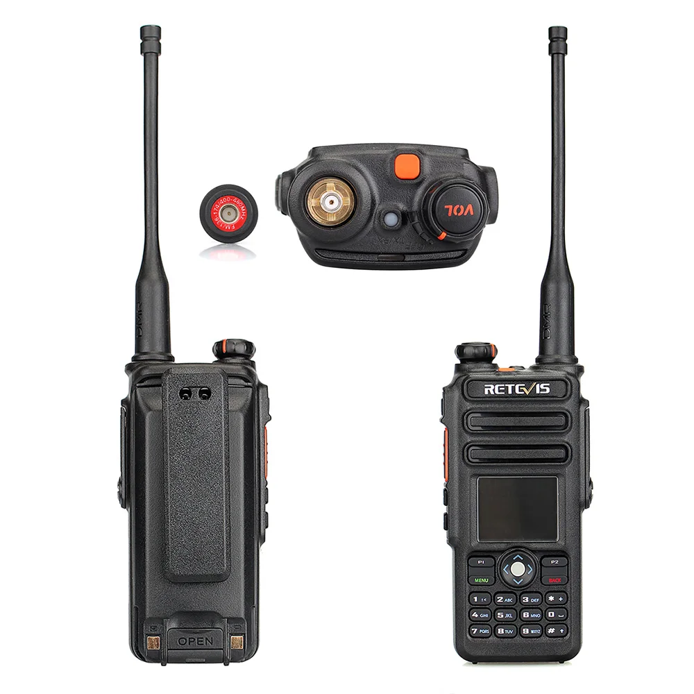 Retevis RT82 двухсторонняя ручной домофон IP67 влагонепроницаемые Walkie Talkie w/gps двухдиапазонный 3000 Каналы VOX PTT DMR переговорные