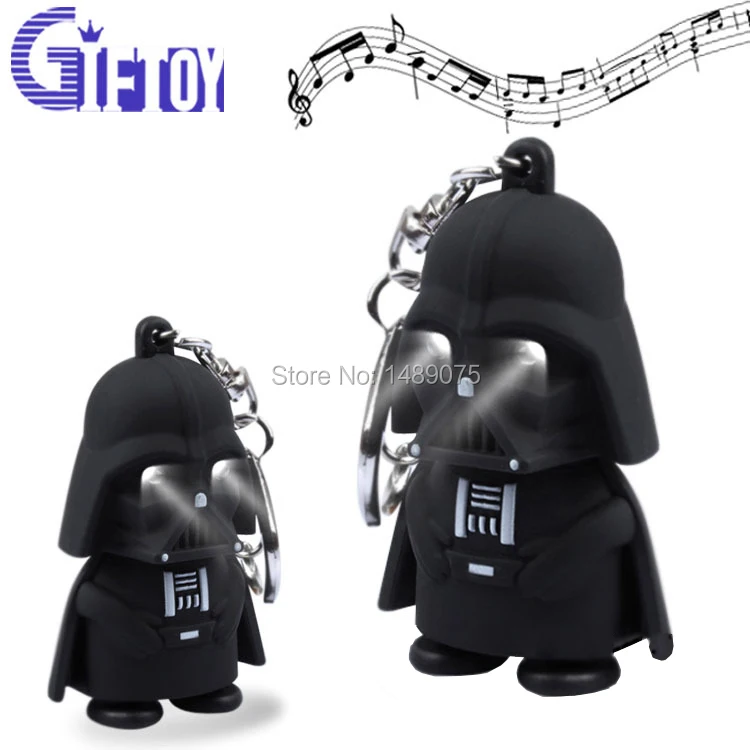 Дарт Вейдер Анакин Скайуокер рисунок светодиодный говорить брелок подарок для
