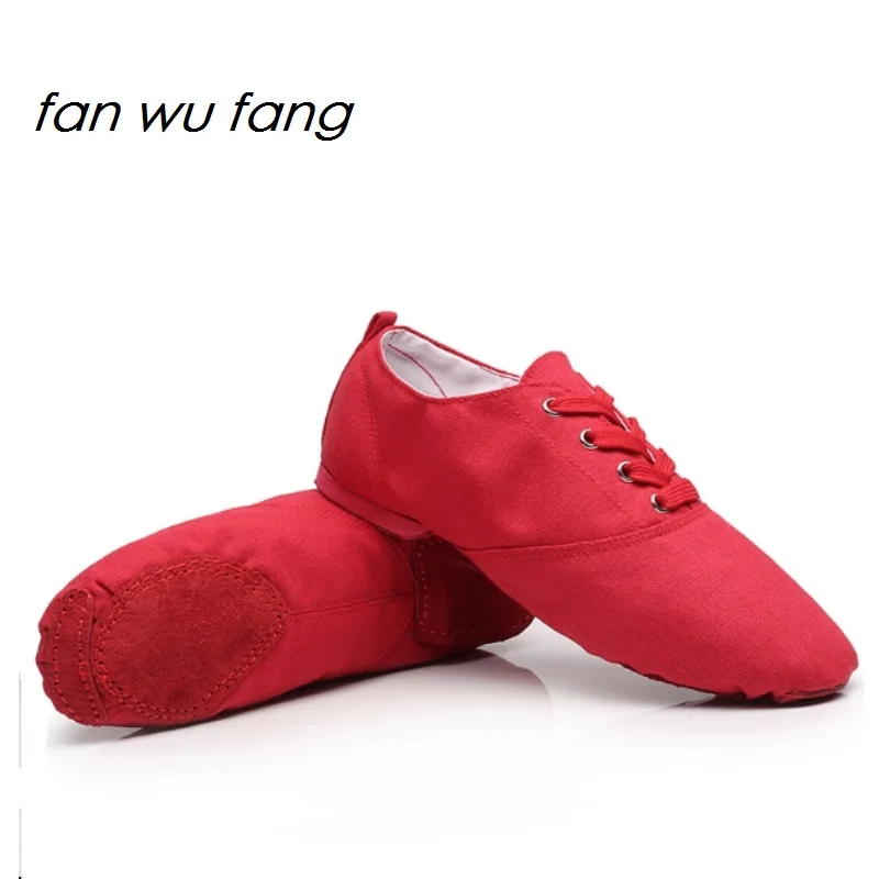 Fan wu fang новинка 2018 парусиновые спортивные танцевальные низкие кроссовки
