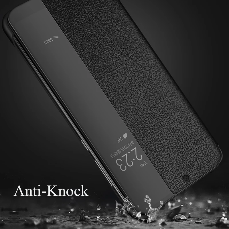Оригинальный чехол из натуральной кожи для Huawei P30 P10 P20 Mate 9 10 20 Pro Lite Smart View Flip Mate20pro